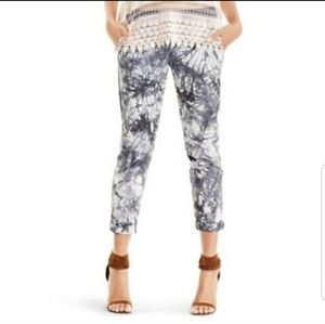 CAbi Marble Tie-Dye Gray White Jogger